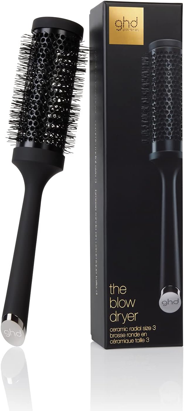 Detalle de ghd The Blow Dryer - Ceramic Radial Hair Brush (Size 2-35mm), Black