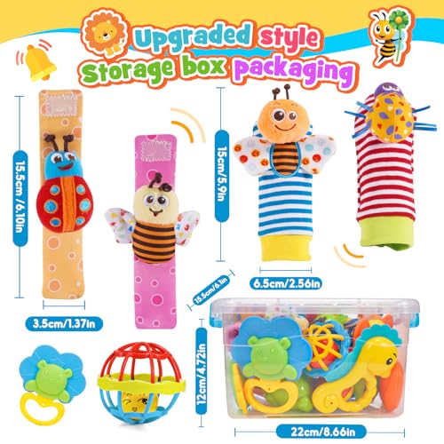Thumbnail 5 de Hochet Bebe 0-12 Mois Wootoyz – Set multisensoriel de 14 jouets avec boîte de rangement