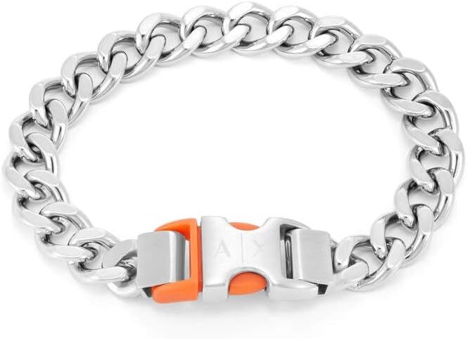 Thumbnail 5 de Armani Exchange Bracciale da uomo in acciaio inossidabile con chiusura a fibbia – nero
