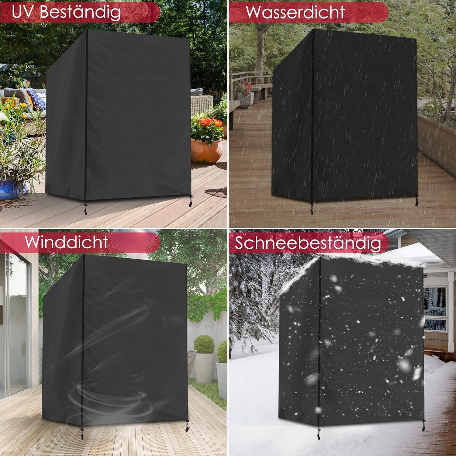 Detalle 1 de Finew Strandkorb Schutzhülle 135 cm