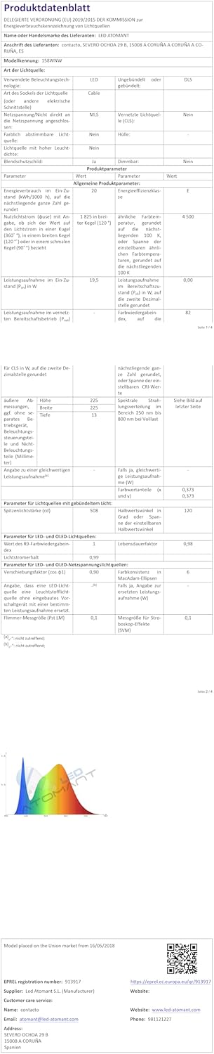 Thumbnail 10 de LED ATOMANT Pack 4x Downlight LED Extraplano Redondo 💡
