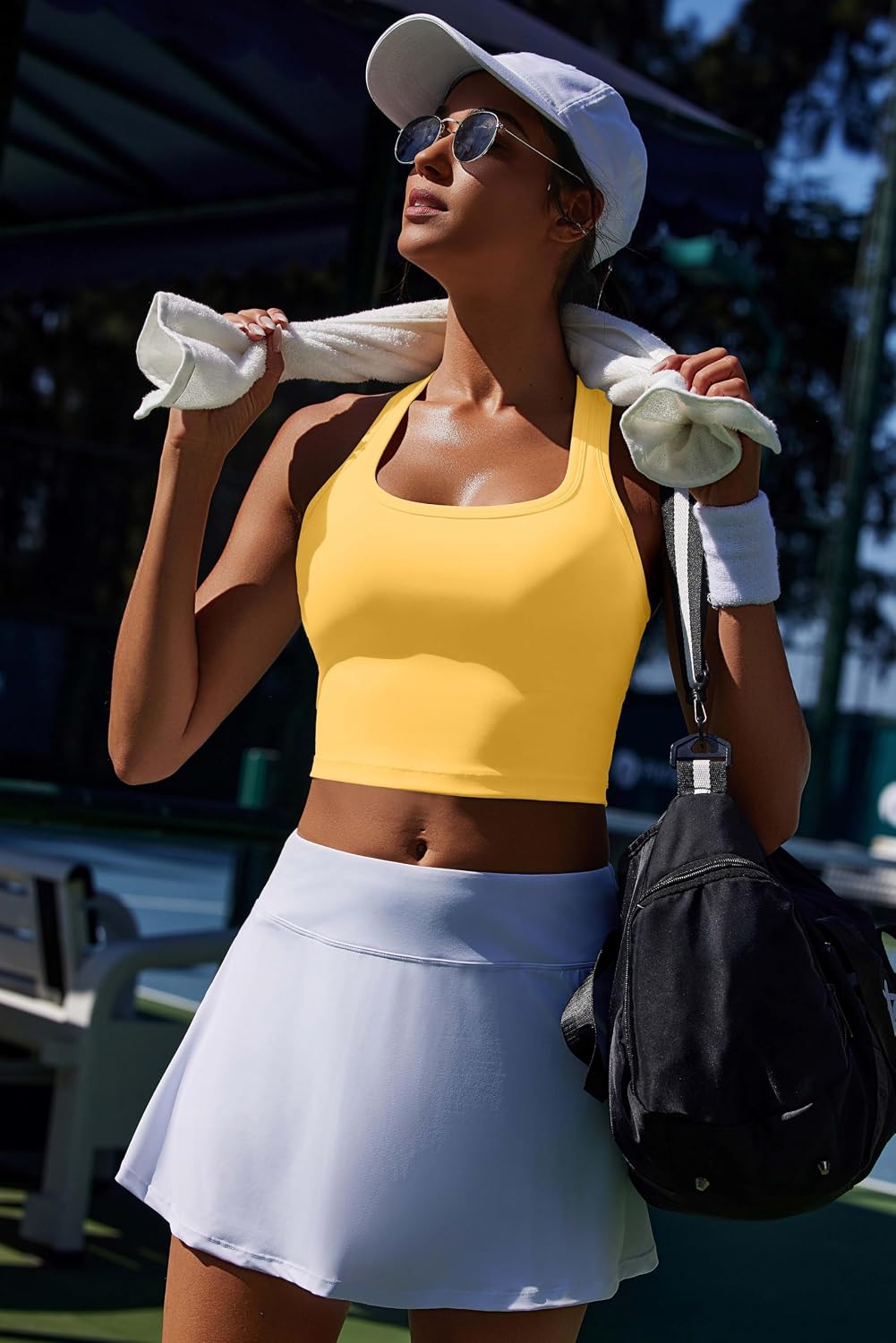 Thumbnail 2 de PINSPARK Sports Bra Longline Racerback: Removable Cups, All-Day Comfort for Yoga & Light Workouts