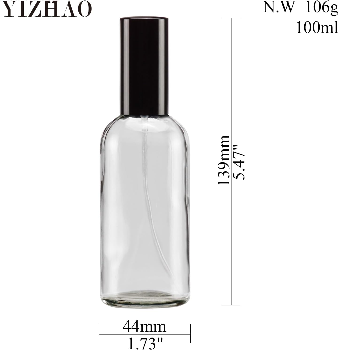Thumbnail 1 de Set YIZHAO bottiglie spray in vetro da 100 ml con spruzzatore (9 pezzi) per oli essenziali, profumo e pulizia