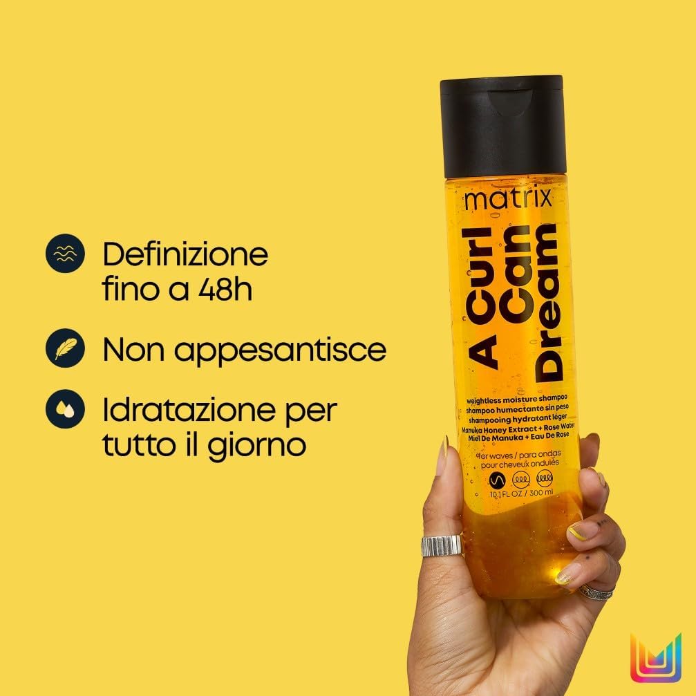 Detalle de Matrix A Curl Can Dream Shampoo Idratante Professionale per Capelli Mossi – 300 ml