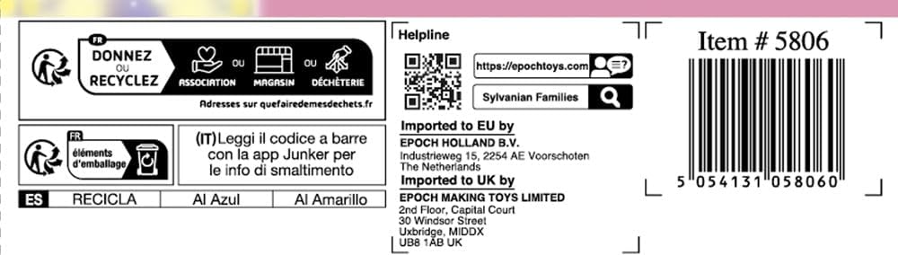 Thumbnail 1 de SYLVANIAN FAMILIES Le coucher des soeurs Lapin Chocolat 5806, set con figure e accessori per la nanna