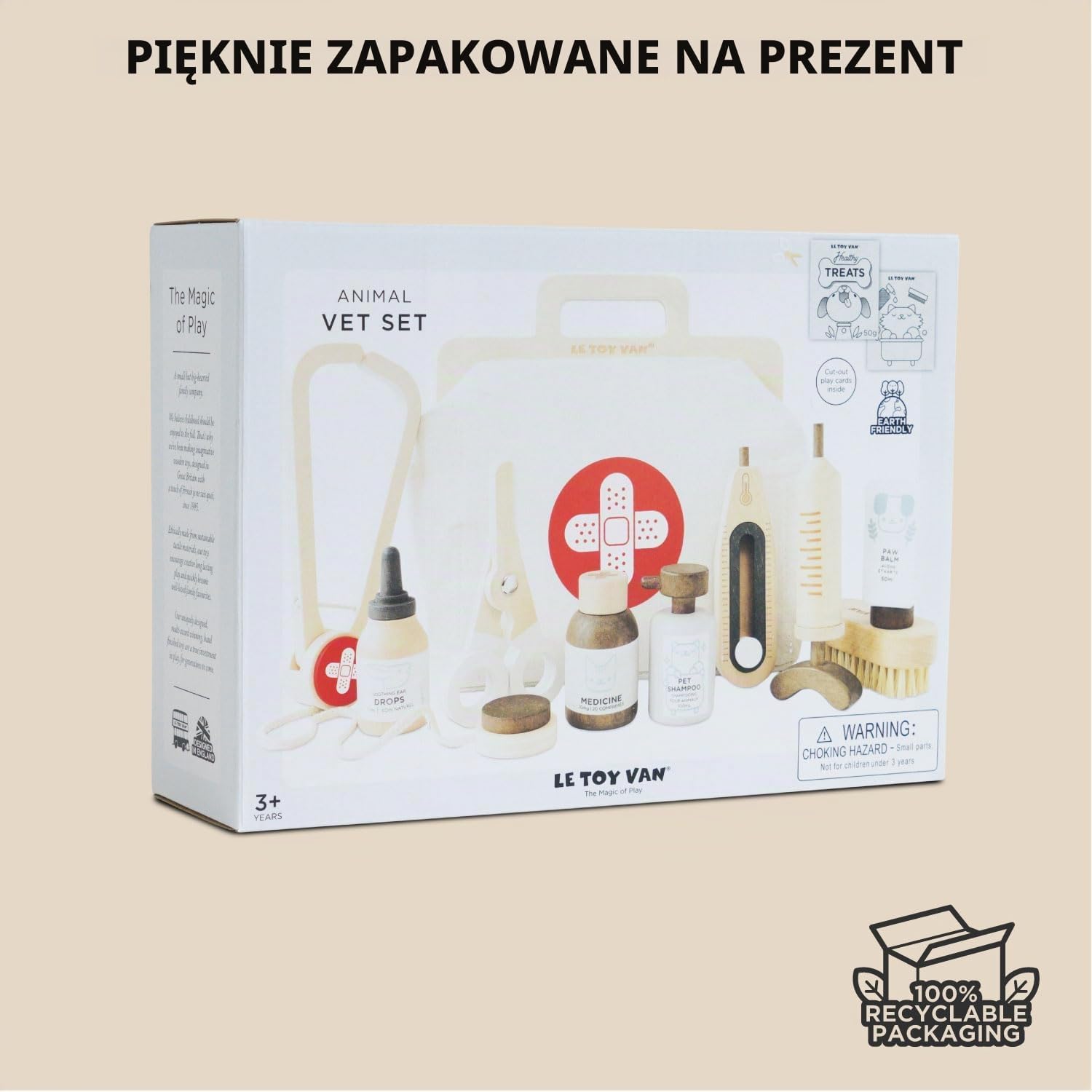 Thumbnail 6 de Le Toy Van TV292 – drewniana walizka weterynaryjna z akcesoriami, FSC