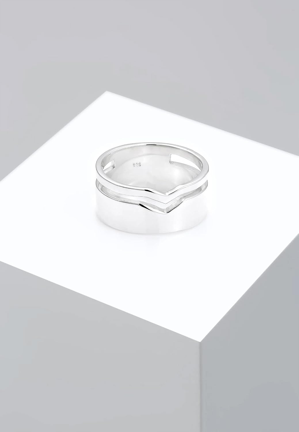 Thumbnail 5 de Elli Damen-Bandring 925 Silber 0601812318