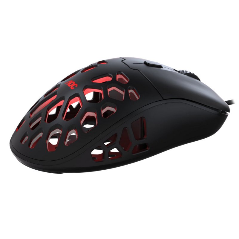 Detalle de AOC GM510B Ratón Gaming RGB 16000 DPI Negro: ligero, preciso y personalizable
