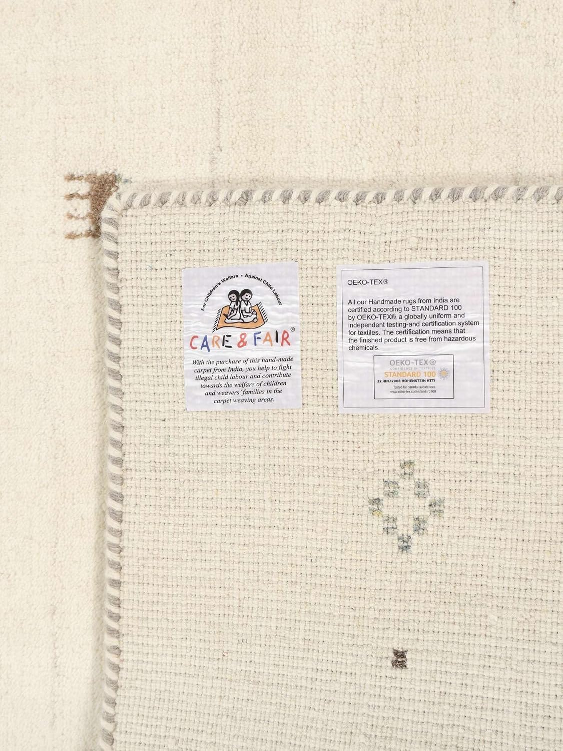 Thumbnail 6 de RugVista Gabbeh Giza 120340 loper, 80 x 250 cm, gebroken wit