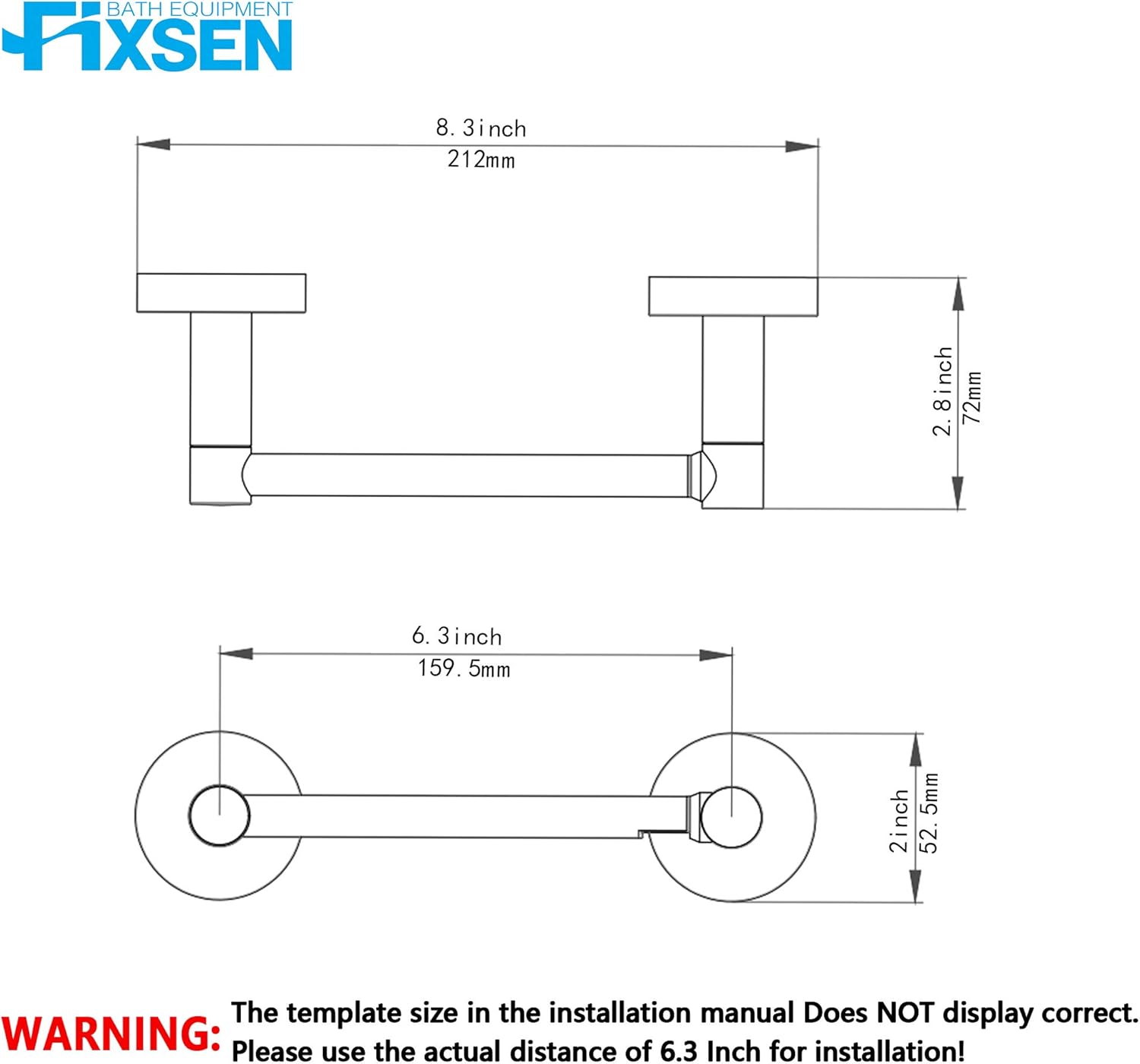 Thumbnail 5 de BATH EQUIPMENT FIXSEN Toilet Paper Holder 6"