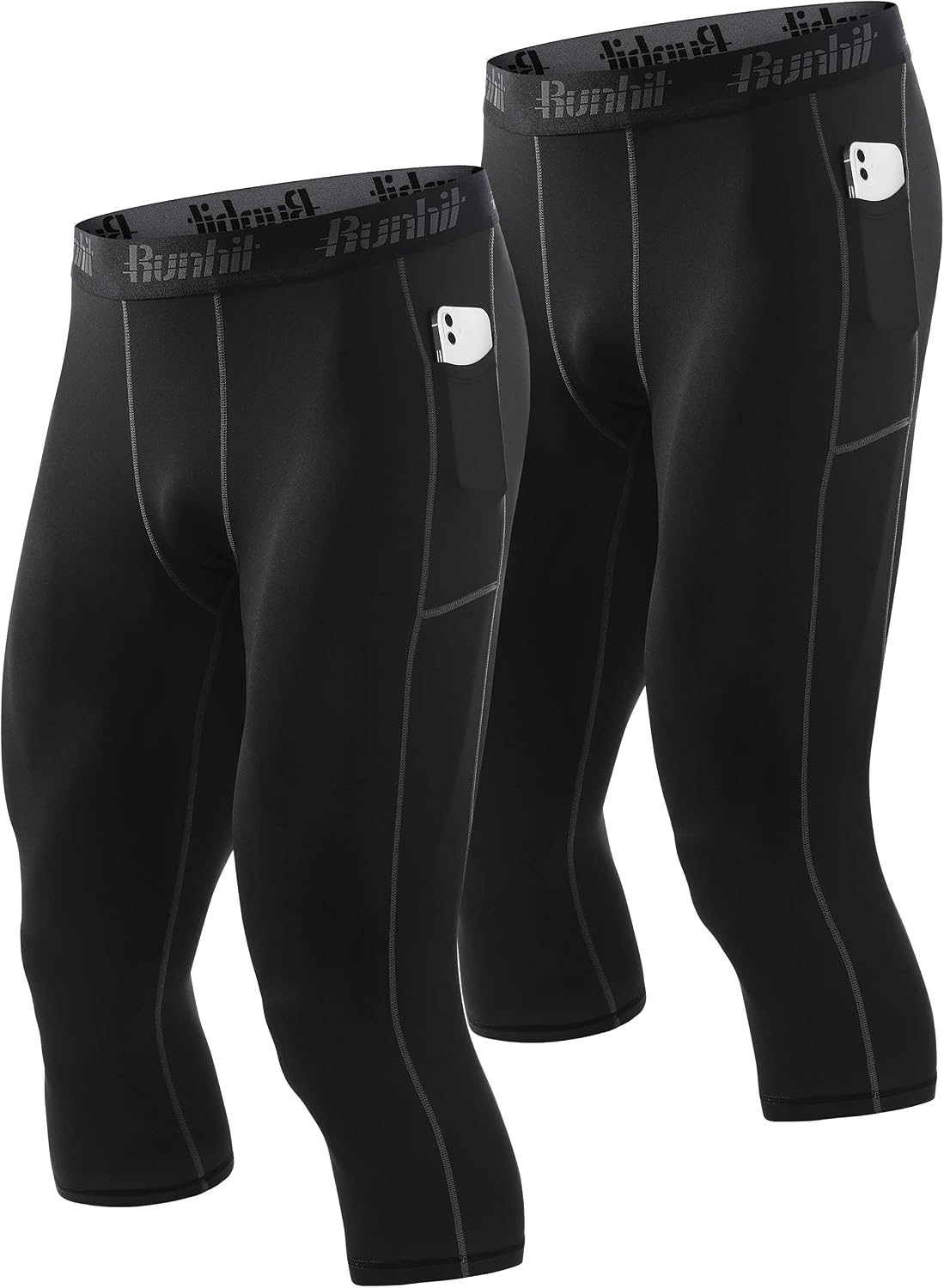 Detalle de Runhit Men’s Running Leggings for Sports Tights
