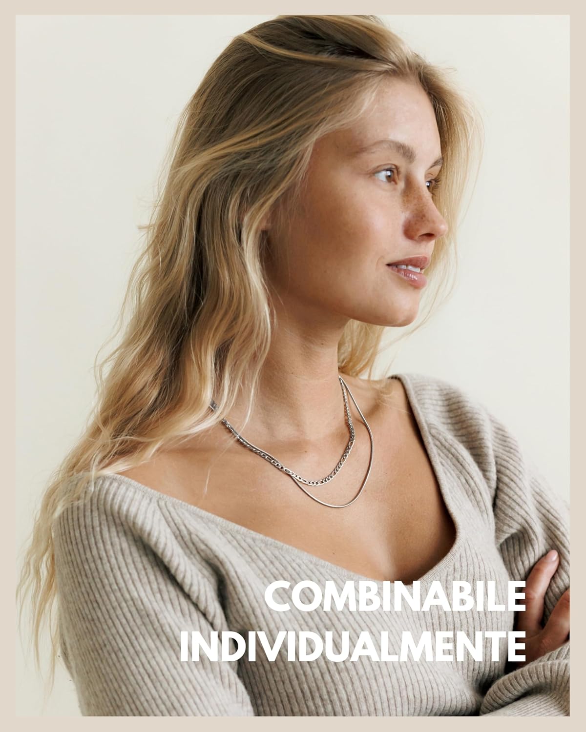 Detalle de GD GOOD.designs collane donna in acciaio 316L