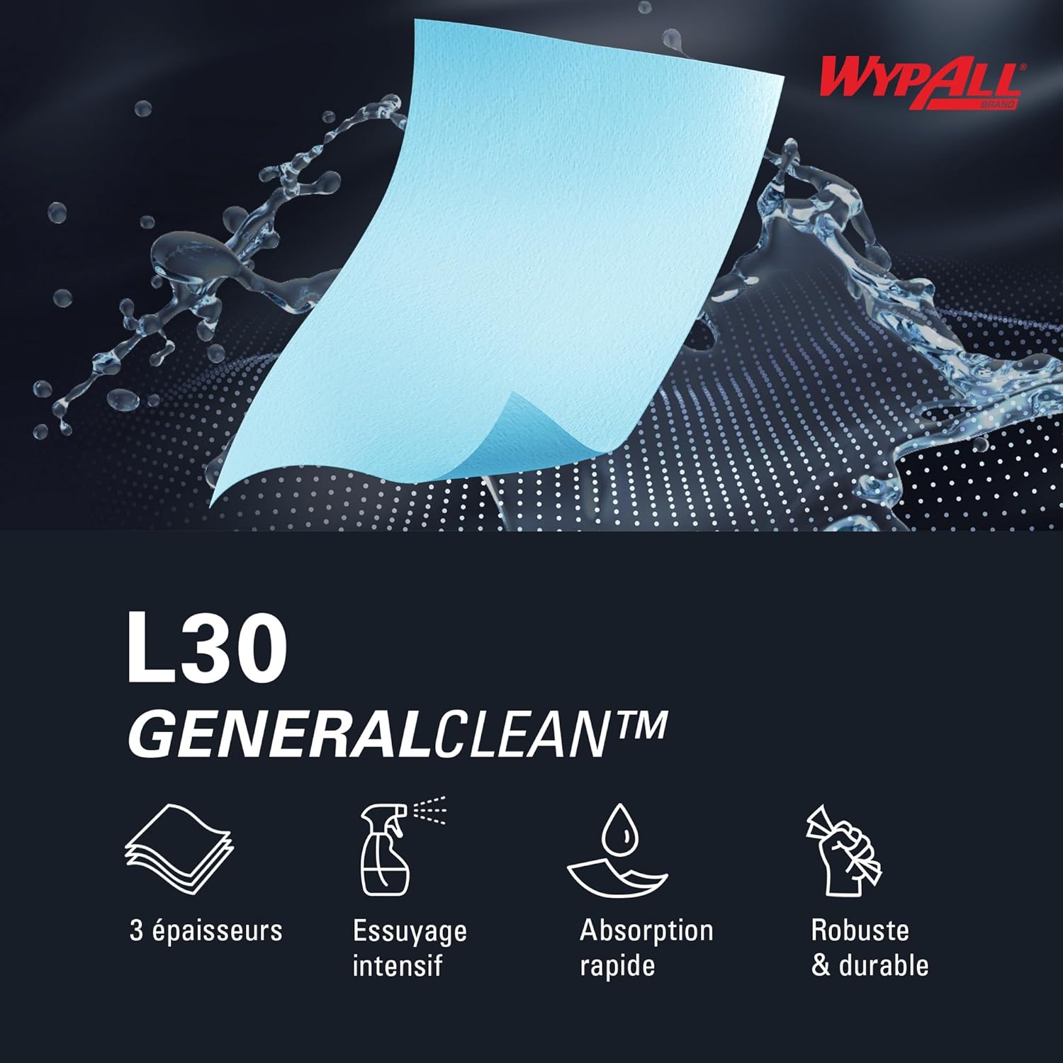 Thumbnail 5 de WypAll L30 7426 3 plis
