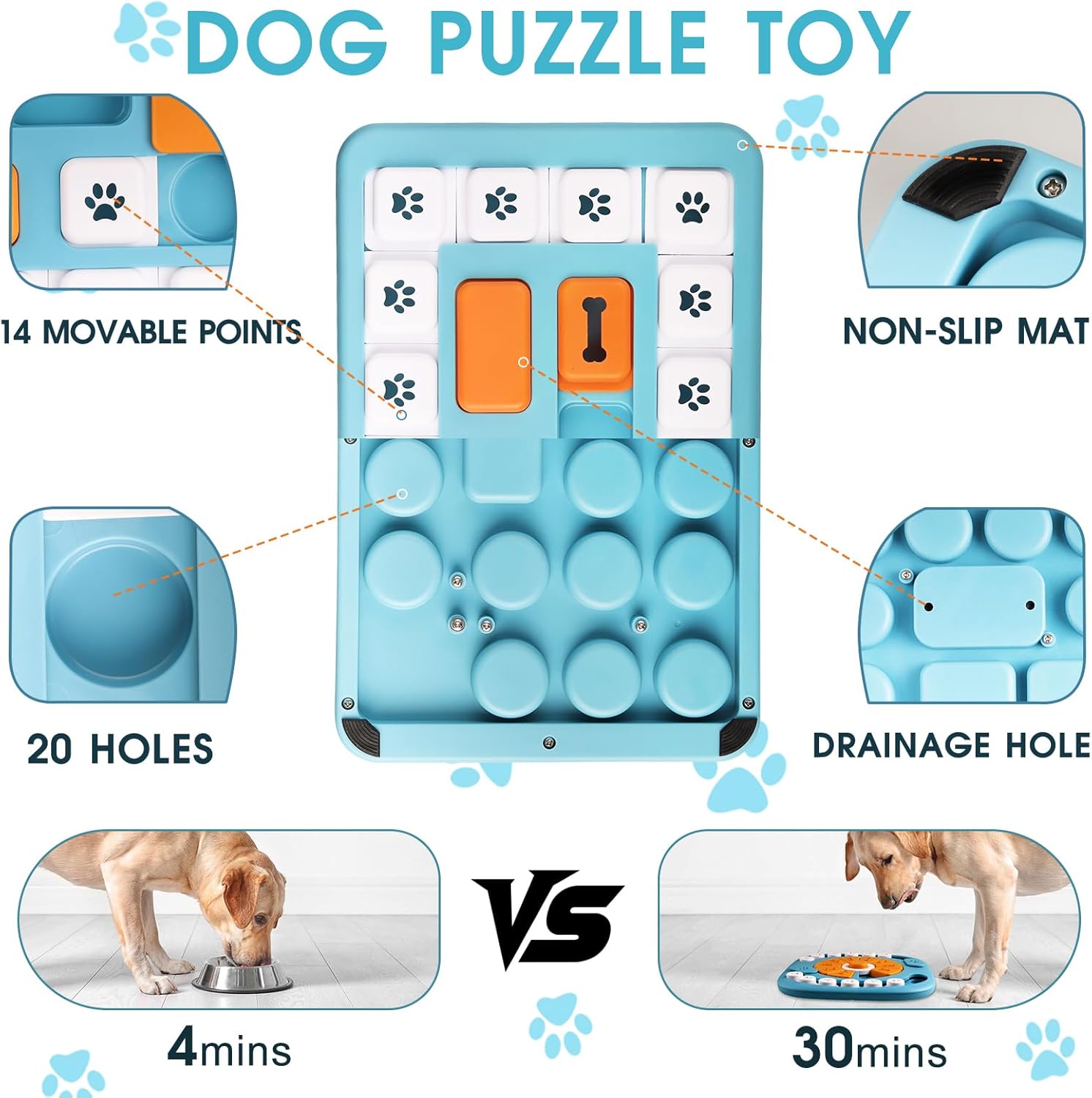 Thumbnail 2 de YETEE Interactive Dog Puzzle Feeder (Style 2) — Gentle Slow Feeder for Mental Enrichment