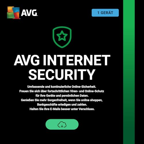 Detalle de AVG Internet Security 2026 – Sicherheitssoftware für 1 Gerät, 1 Jahr