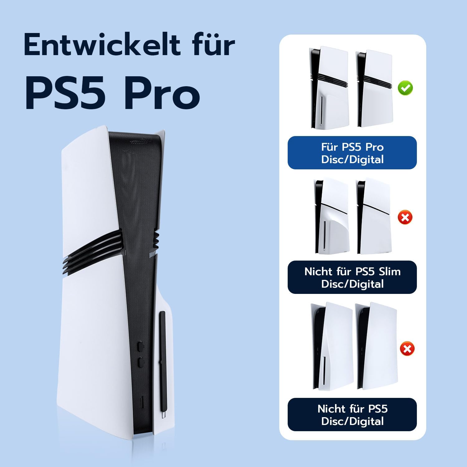 Detalle 2 de PS5 Pro Staubschutznetz von Mcbazel