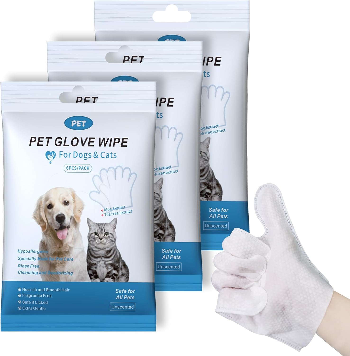 Handschuhtücher Haustiere 18 Stück 🐾