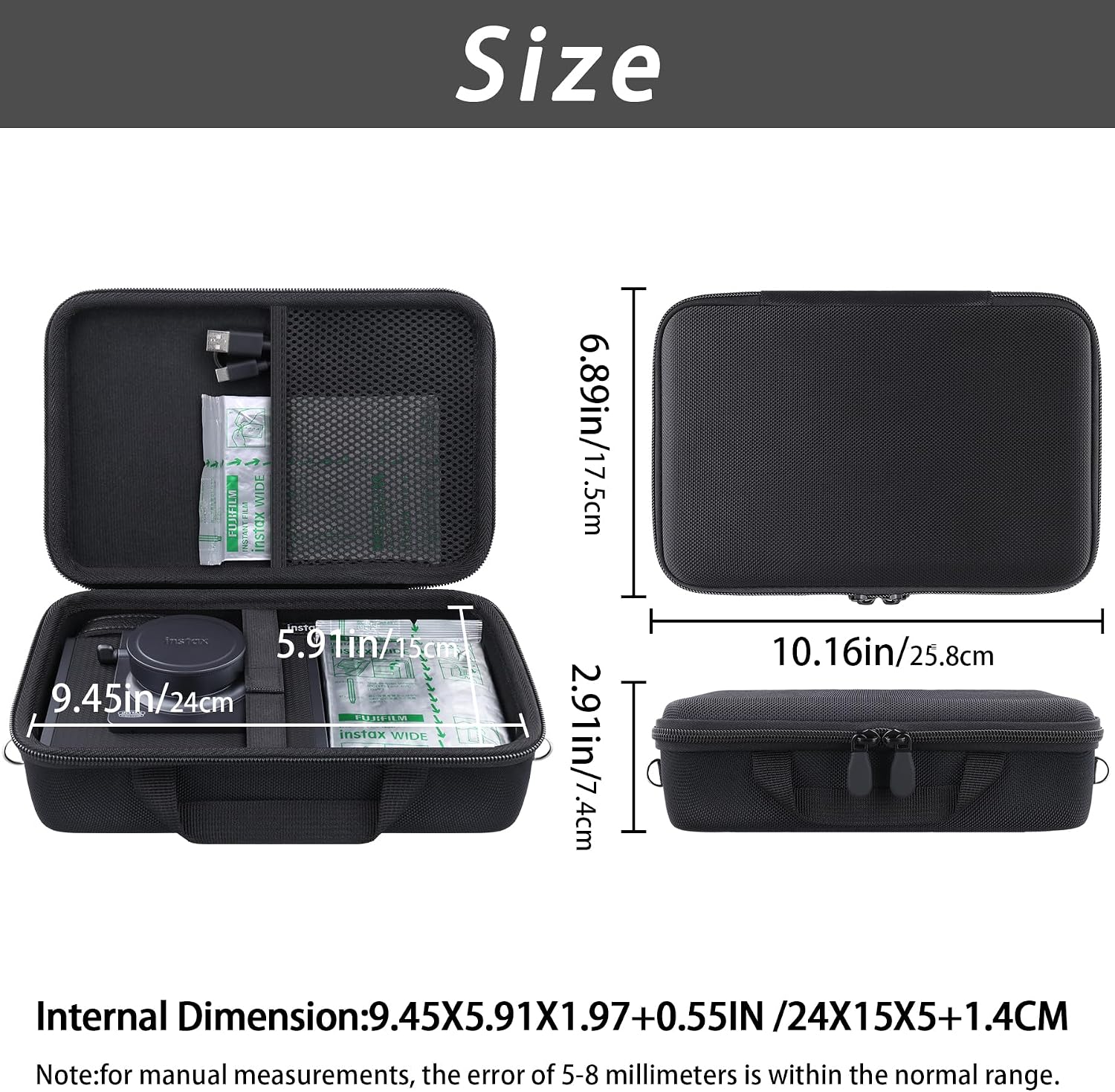 Thumbnail 1 de Khanka for Fujifilm Instax Wide Evo travel case
