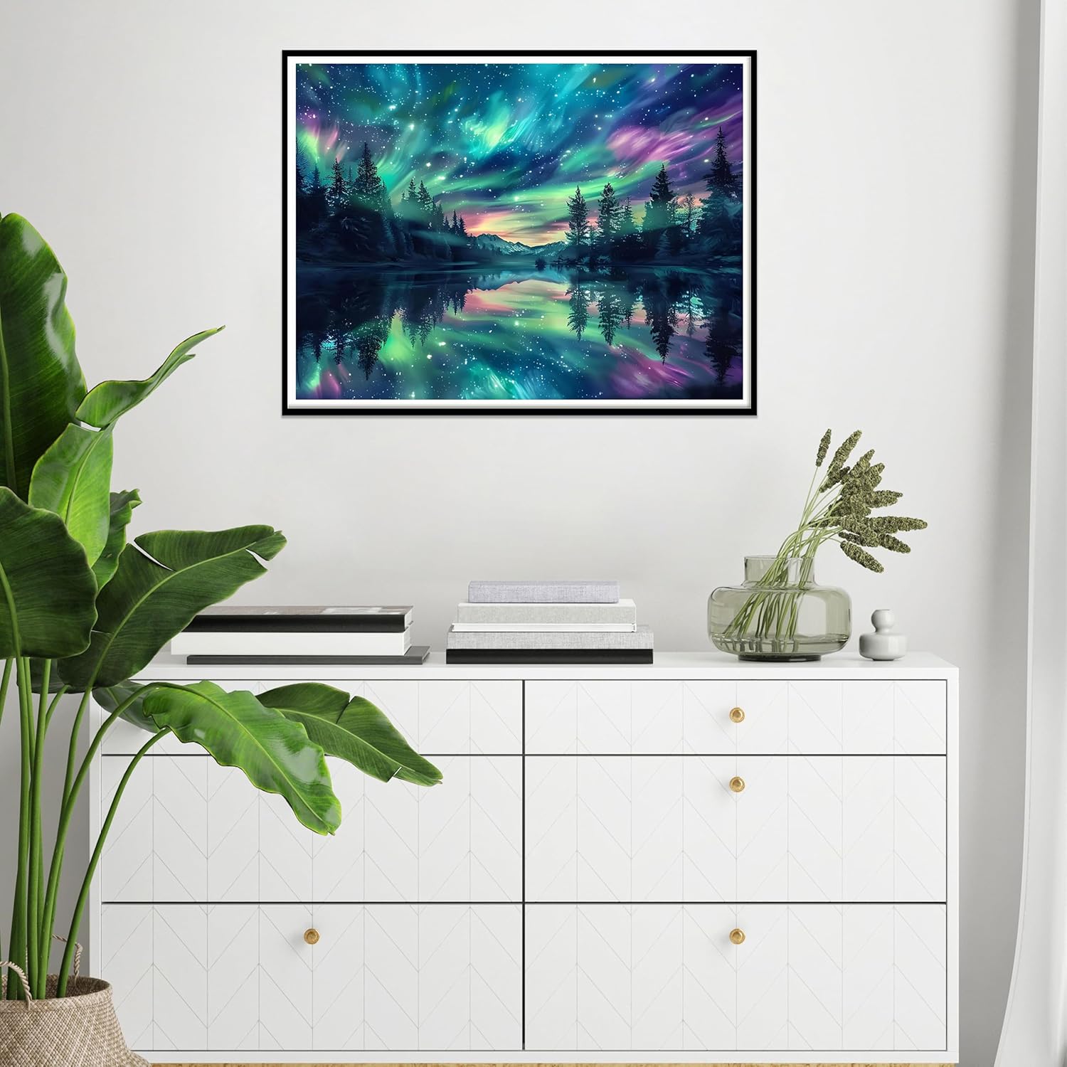 Thumbnail 1 de Hongyrjy Aurora Paint by Numbers 12x16 in canvas 🎨