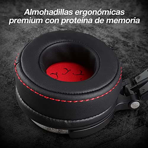 Detalle de OneOdio Pro 50: Auriculares Hi-Res con cable para estudio y drivers de 50 mm