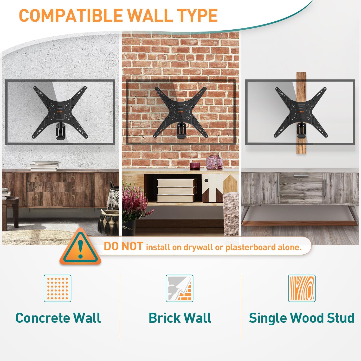 Thumbnail 3 de ELIVED EV031 23-55in TV Wall Mount 25KG