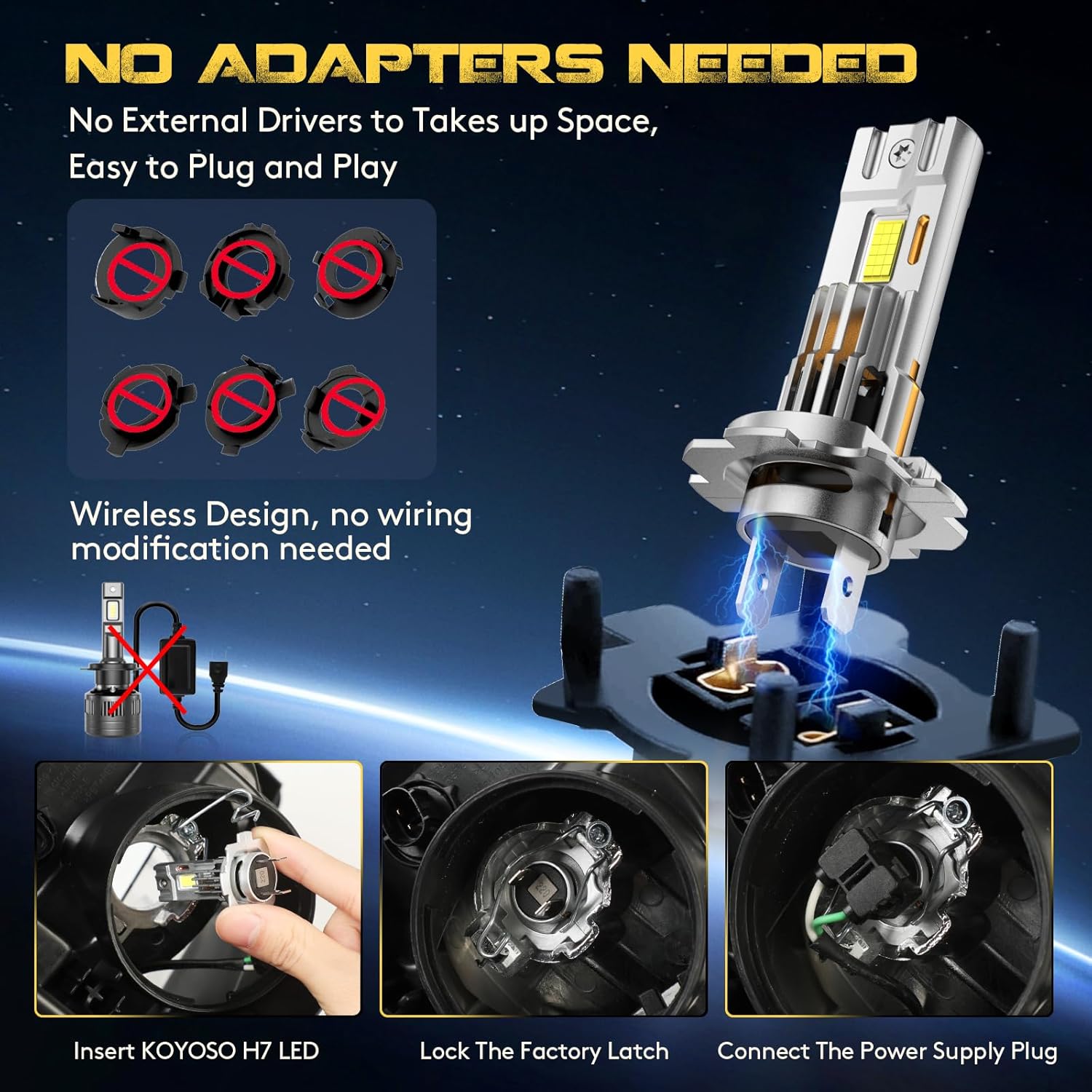 Thumbnail 3 de KOYOSO H7 LED 160W 38000LM per auto