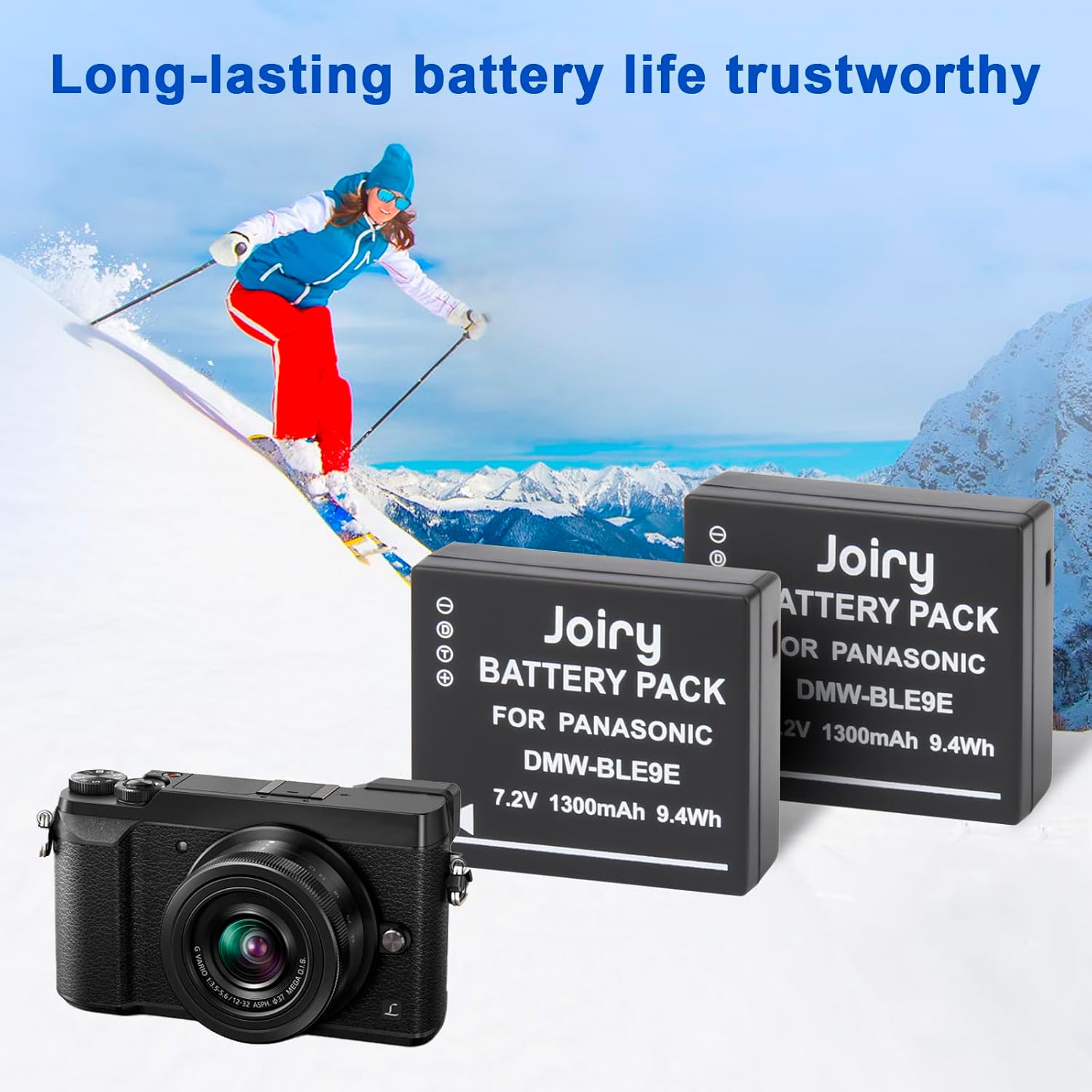 Thumbnail 6 de Joiry DMW-BLE9 and DMW-BLG10 Dual USB Battery with LCD Charger for Panasonic Lumix