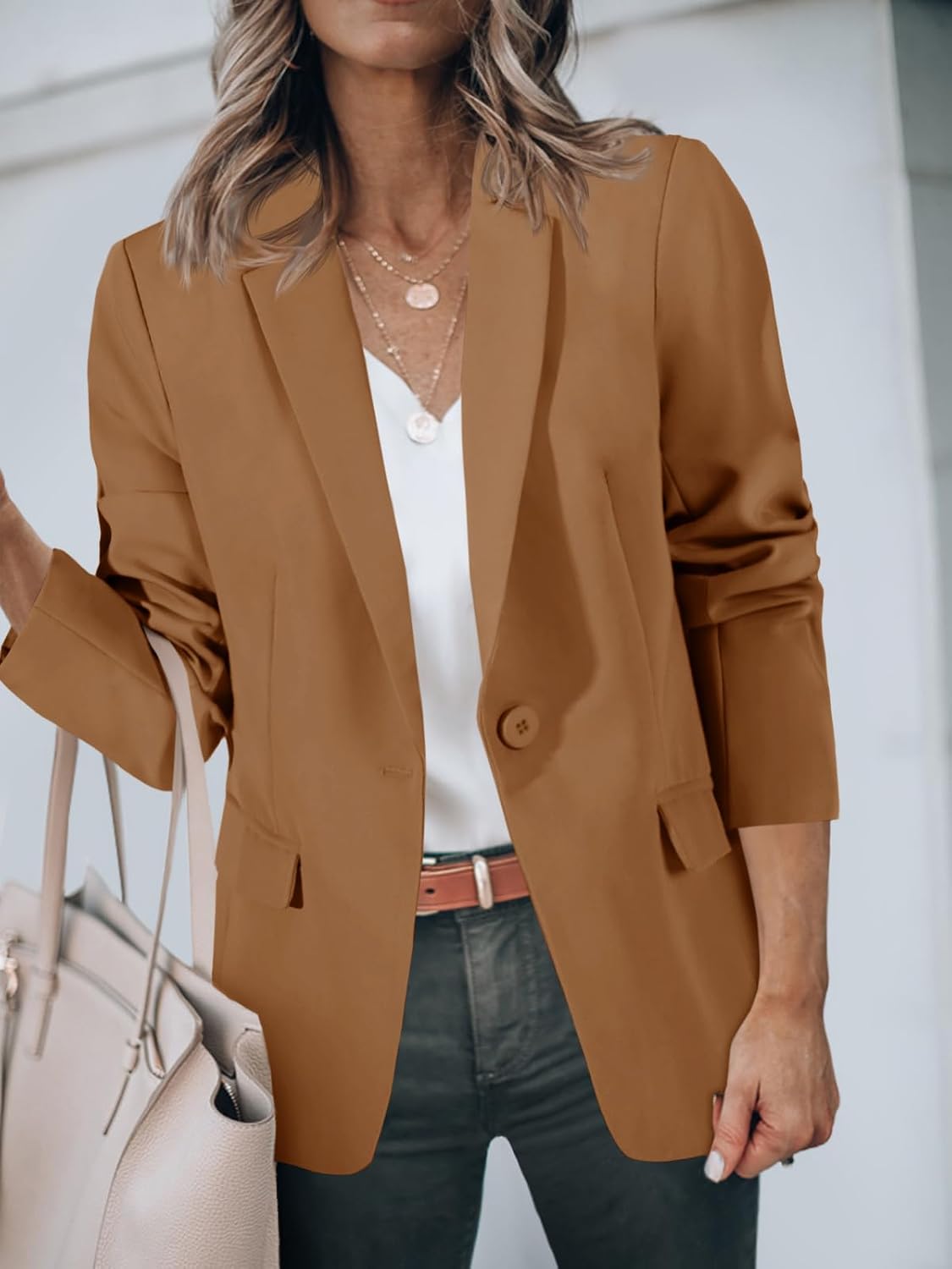 Detalle de Cicy Bell Women's Blazer with Notch Lapel