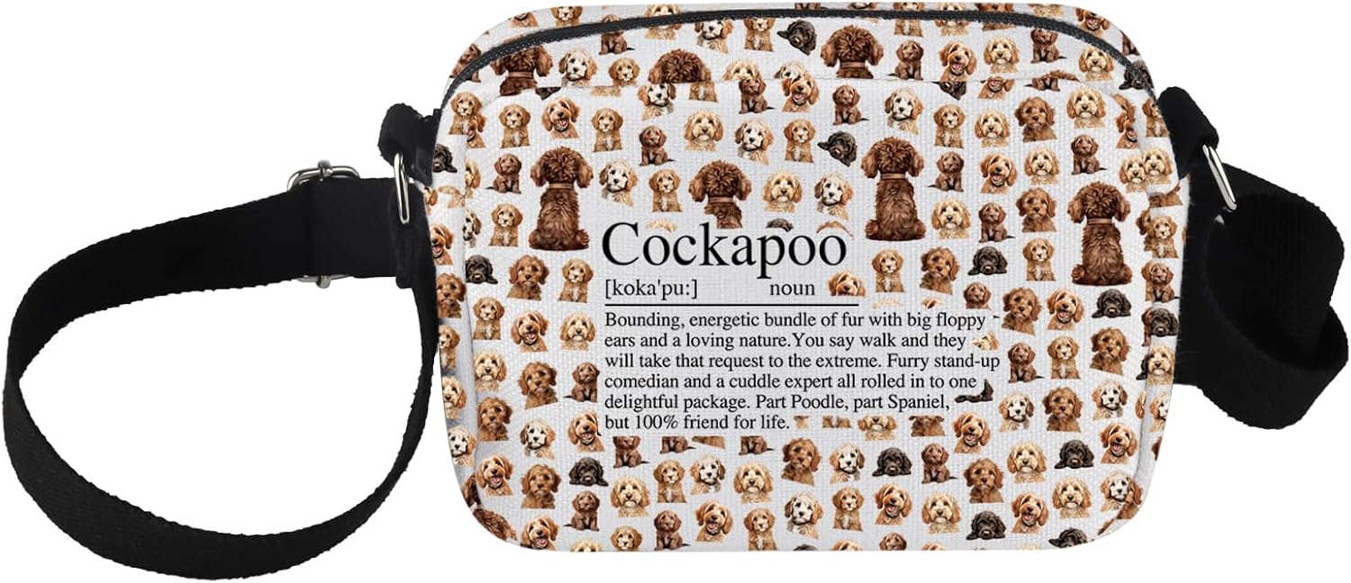 PXTIDY Cockapoo Definition Crossbody Bag – Practical Gift for Cockapoo Lovers