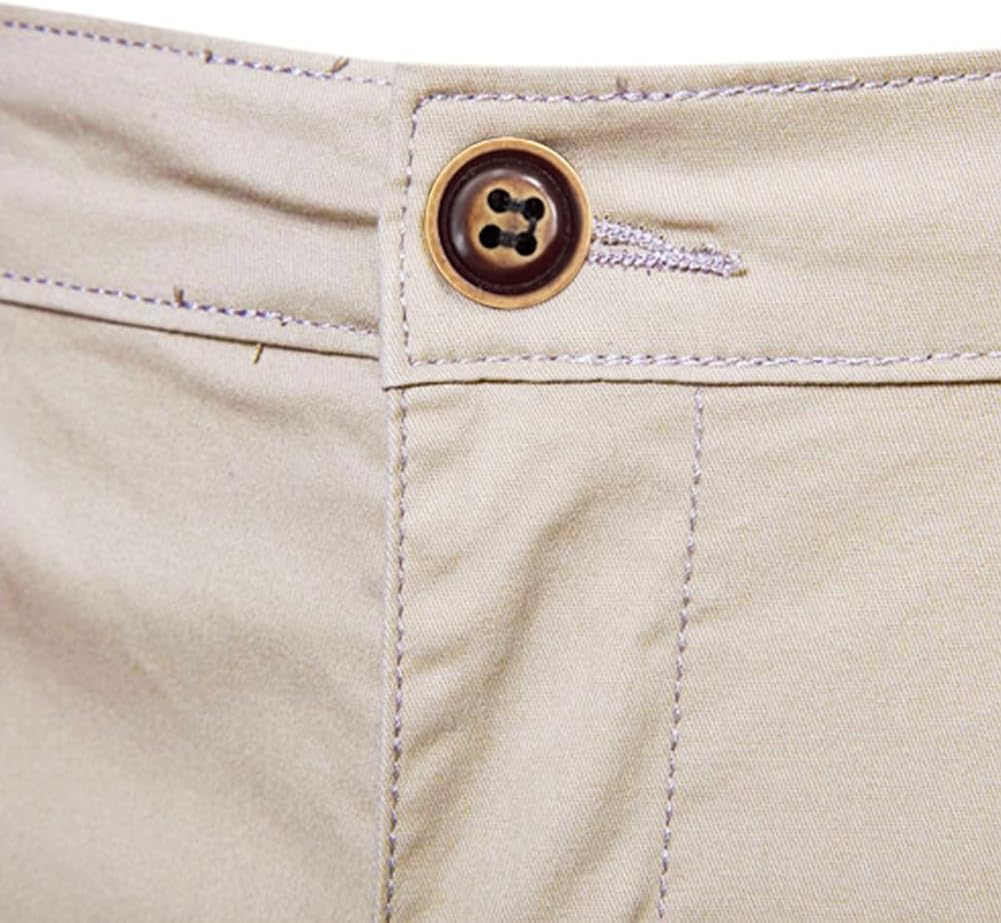 Thumbnail 6 de HOTIAN Herren-Shorts aus Baumwolle für den Sommer – Bermuda-Style mit elastischem Bund und 4 Taschen