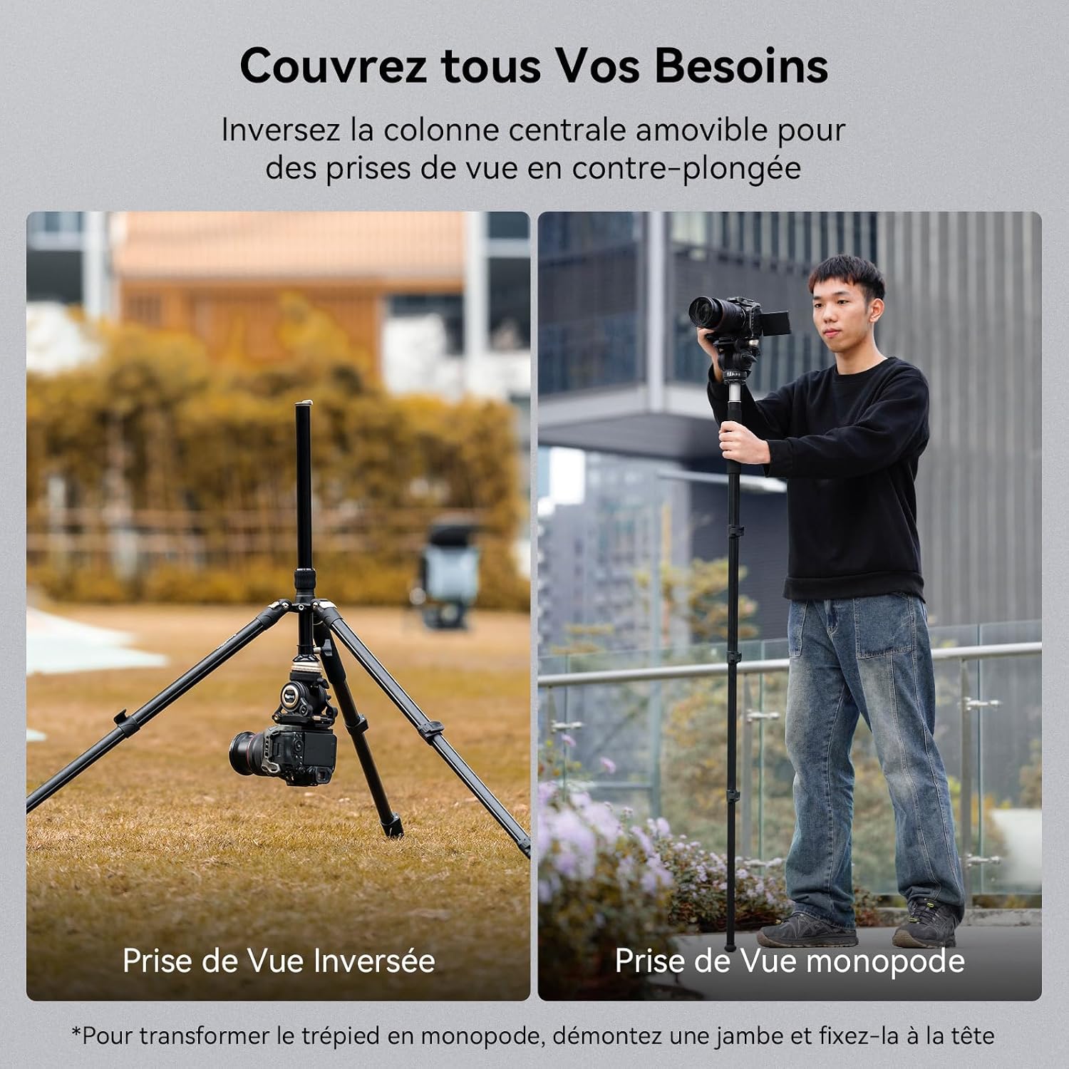 Thumbnail 6 de SMALLRIG CT210 Trépied vidéo 192 cm