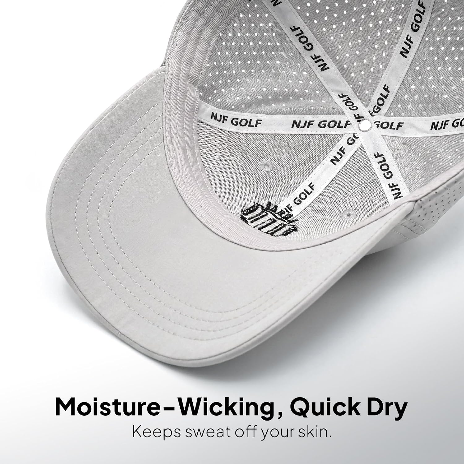 Detalle de NJF Golf Hat Men – Breathable Adjustable Golf Cap with Tee Holder & Ball Marker