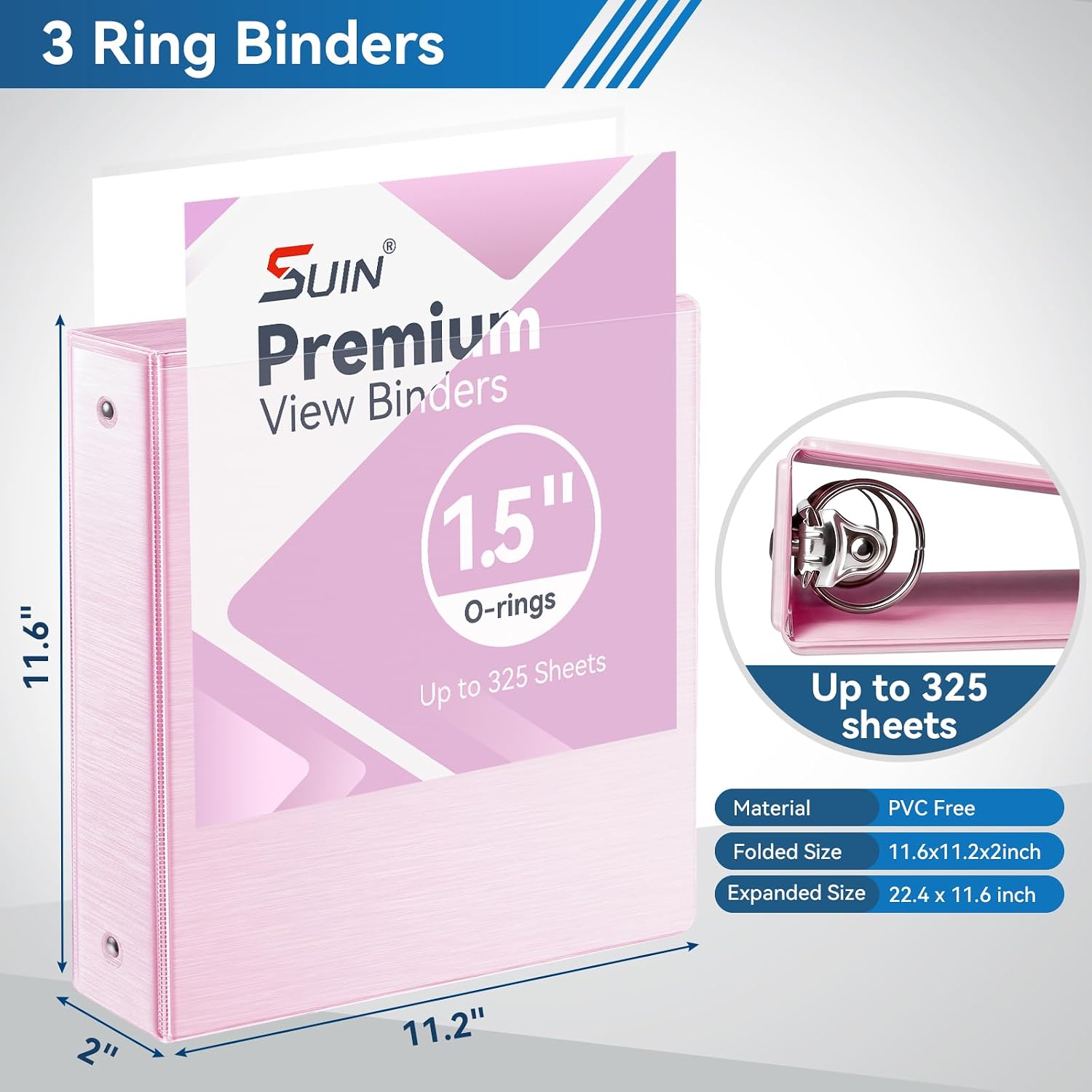 Detalle 2 de SUIN 3-Ring Binders, 1.5-Inch