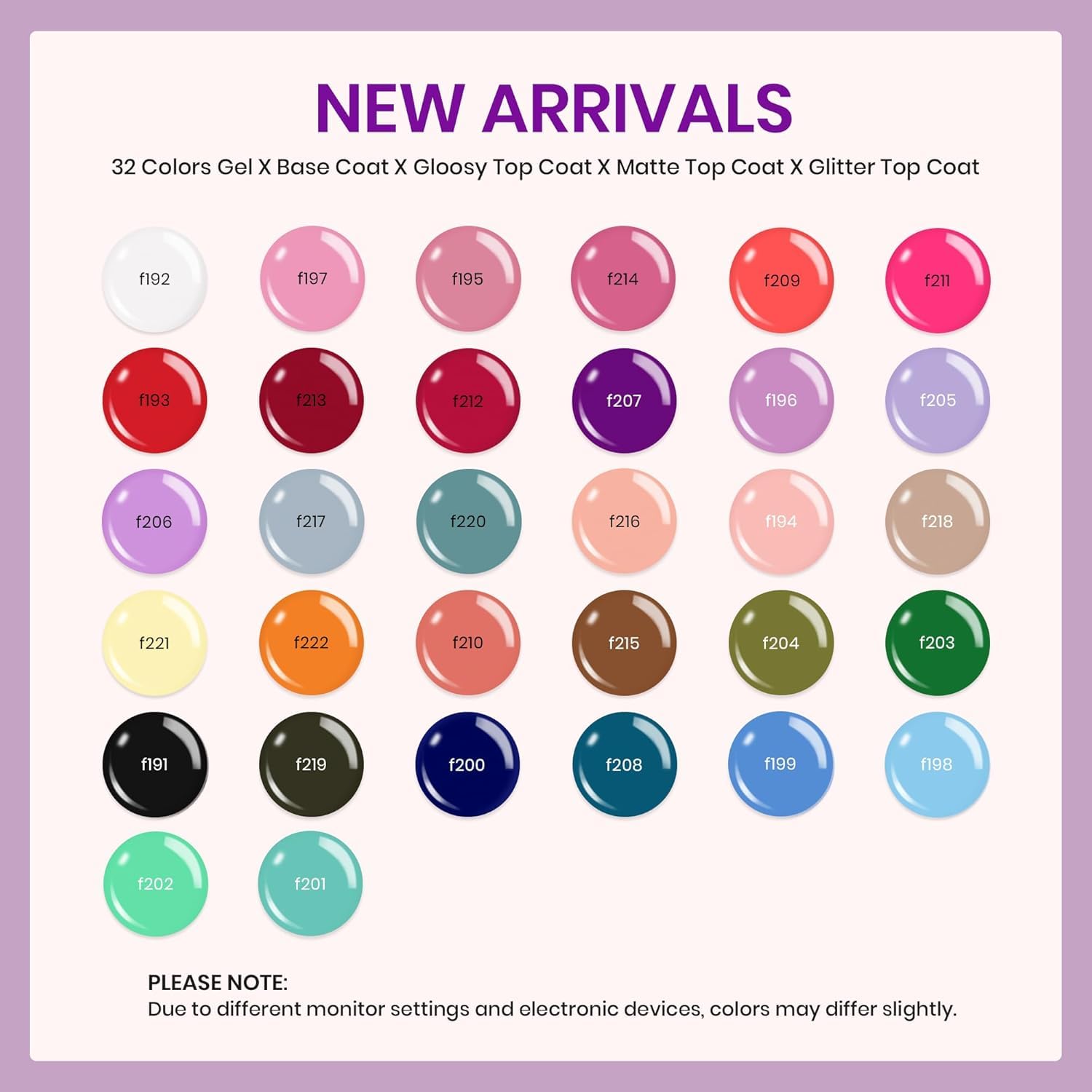 Thumbnail 1 de Beetles Gel Nail Polish Set mit 36 Farben (Basis-, Decklack, Matt- und Glitzer-Topcoat)
