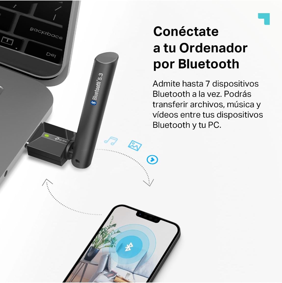 Thumbnail 6 de TP-Link UB500 Plus, Adaptador USB Bluetooth 5.3 para PC
