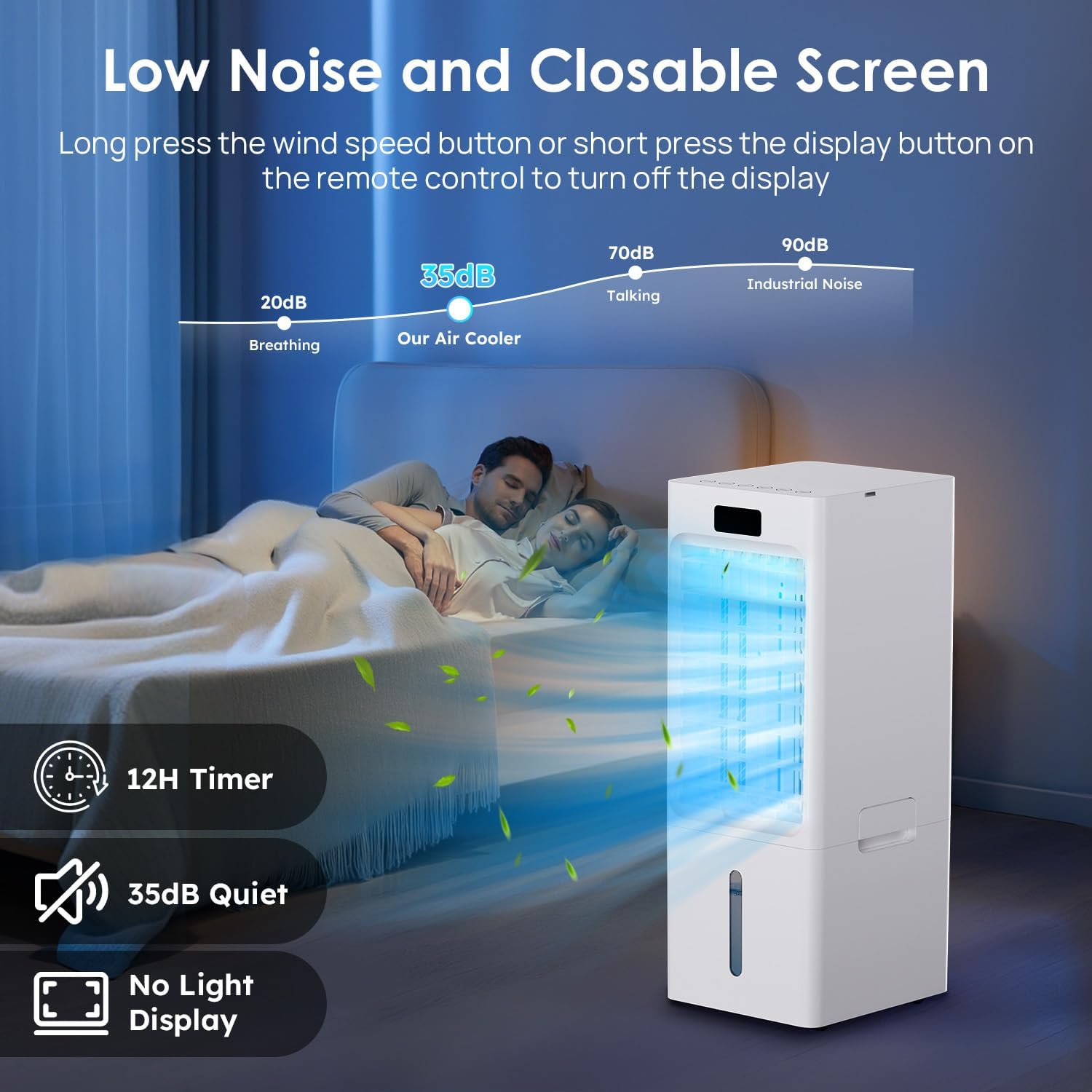 Detalle de Swamp Cooler 6L Windowless Portable Air Conditioner (3-in-1) with Remote