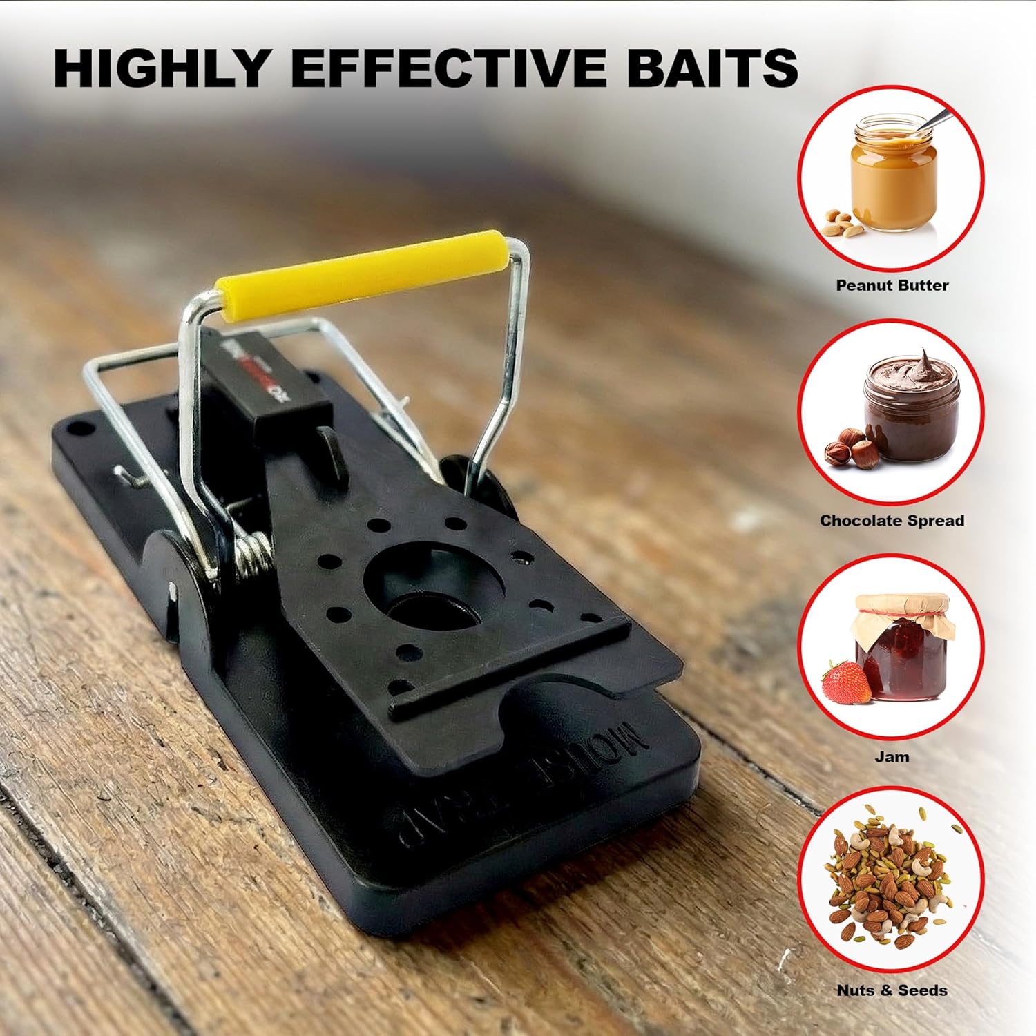 Detalle 1 de ROSHIELD 6 x Mouse Trap: Heavy Duty Reusable Trap 6 🤏