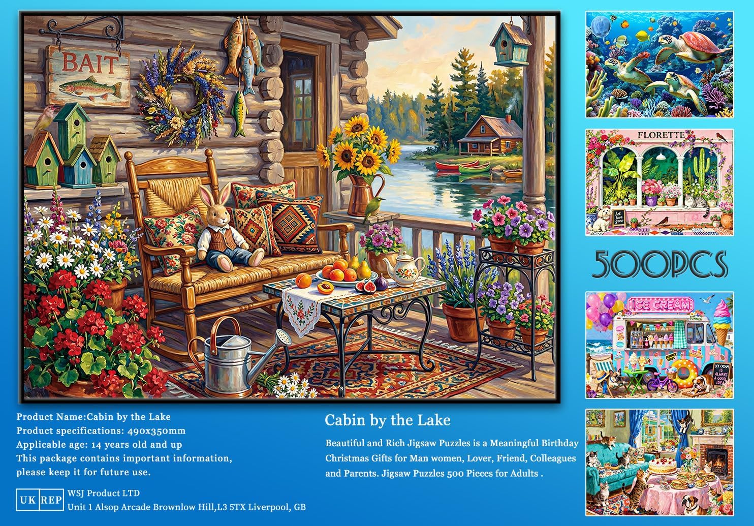 Thumbnail 6 de HUADADA 500-Piece Jigsaw Puzzle