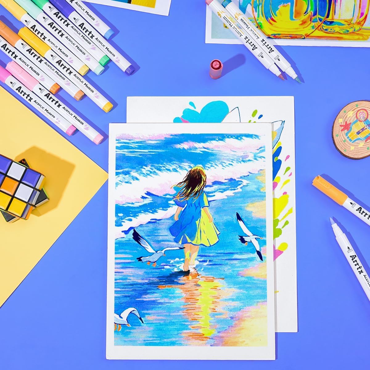 Thumbnail 6 de Arrtx Acrylstifte für Steine wasserfest 60 Farben