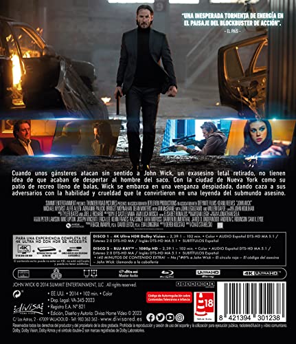 Thumbnail 1 de John Wick 1 (Otro Día para Matar) 4K UHD + Blu-ray 📀