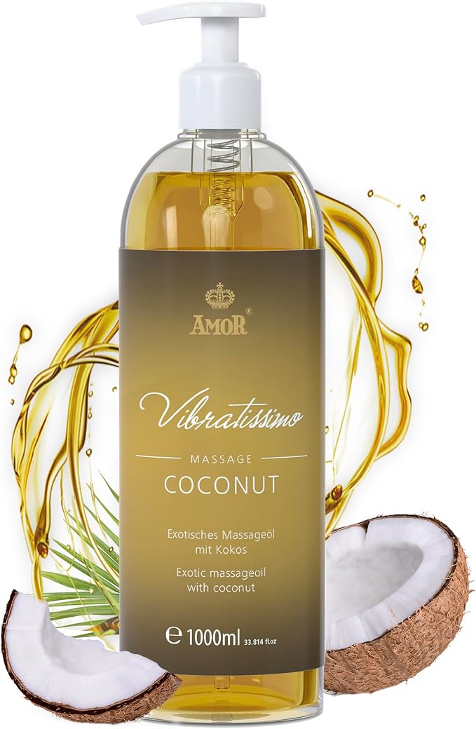 Detalle de Vibratissimo Coconut Aceite de Masaje Exótico 🍈 1000 ml