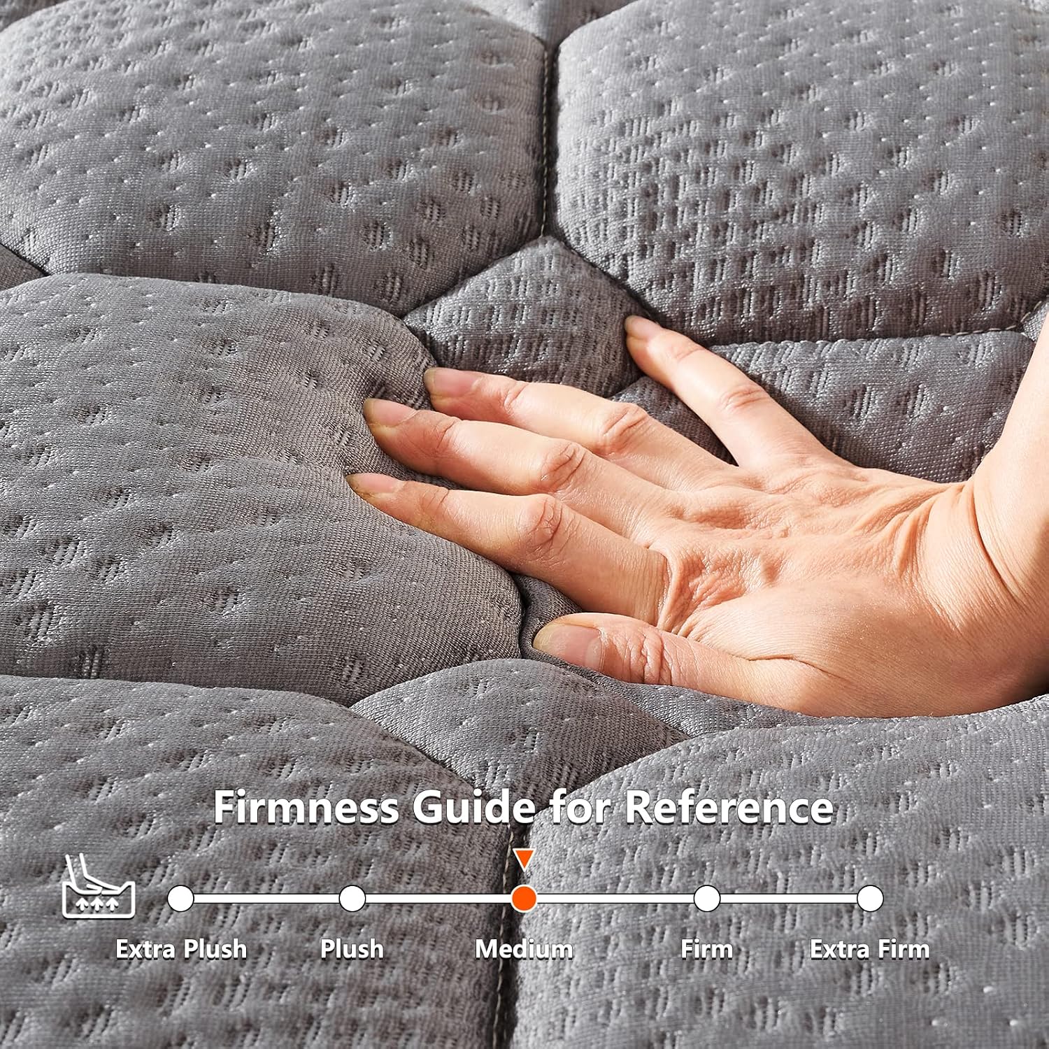 Thumbnail 3 de Vesgantti 4FT6 Double Mattress 10 Inch Hybrid – Breathable Memory Foam with Individually Pocketed Springs