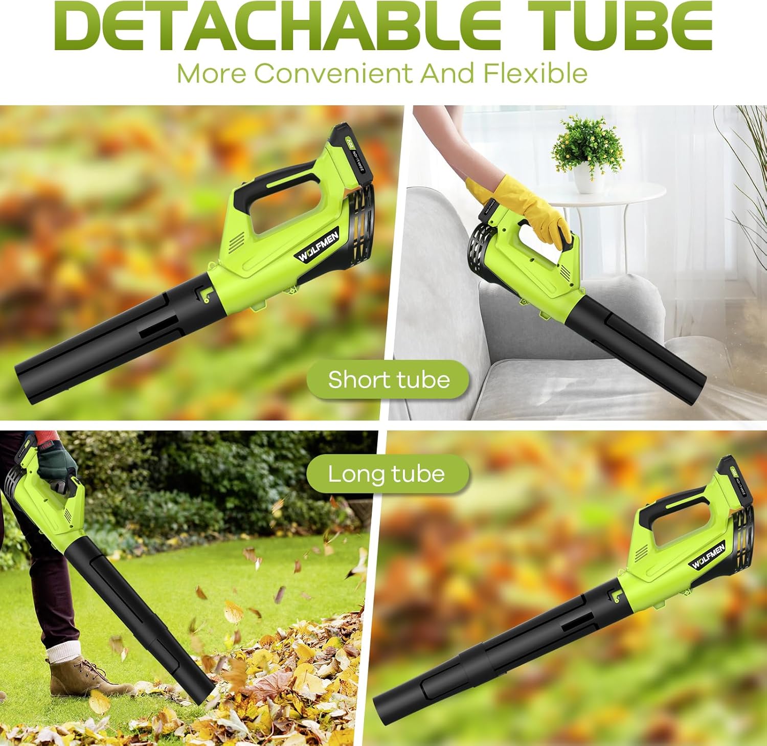 Thumbnail 5 de WOLFMEN Cordless Leaf Blower with 2 Batteries
