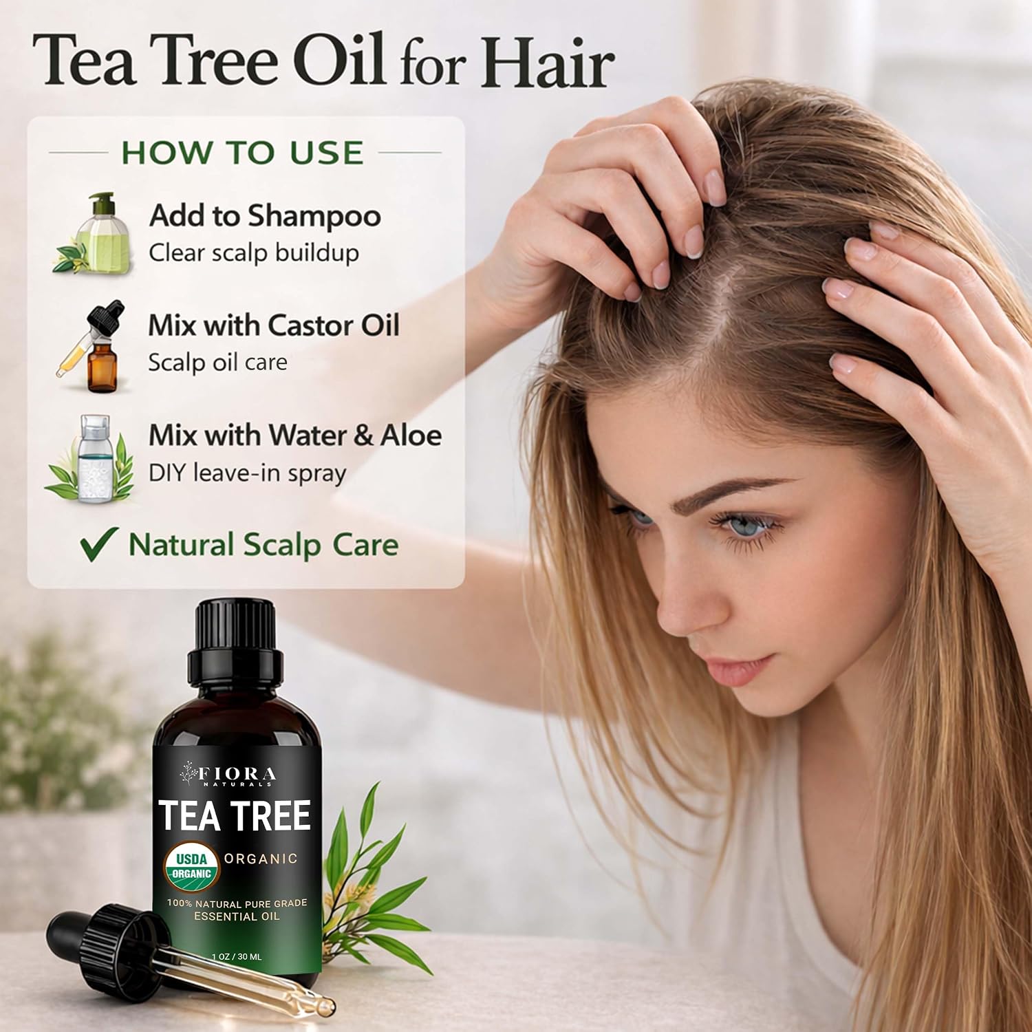 Detalle de Fiora Naturals Tea Tree Oil 1 oz