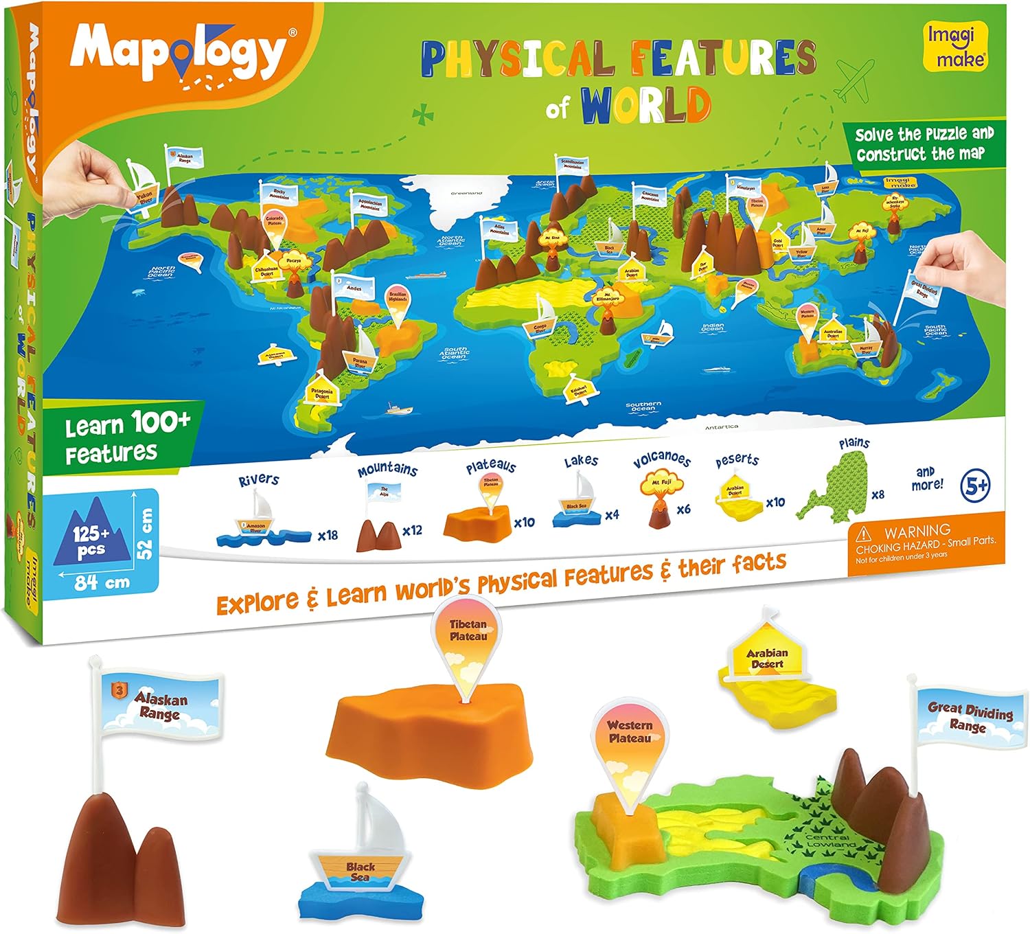 Detalle de Imagimake Geography Puzzle for Ages 8+