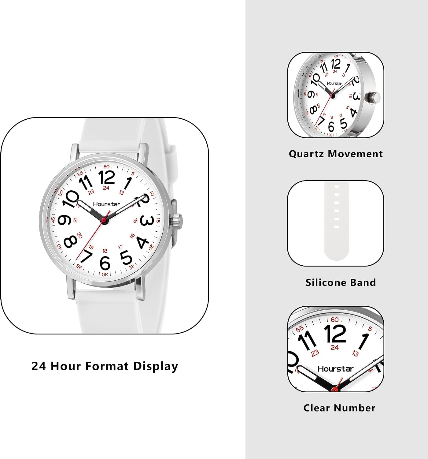 Thumbnail 2 de Hourstar Nurse Watch, 38mm Dial
