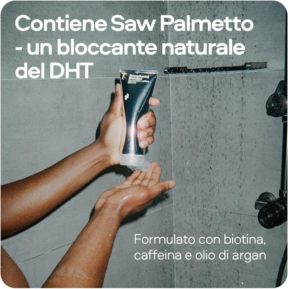 Detalle de Sons Shampoo e Balsamo Anti Caduta per Capelli – 2x200 ml, con Saw Palmetto per crescita e corpo dei capelli