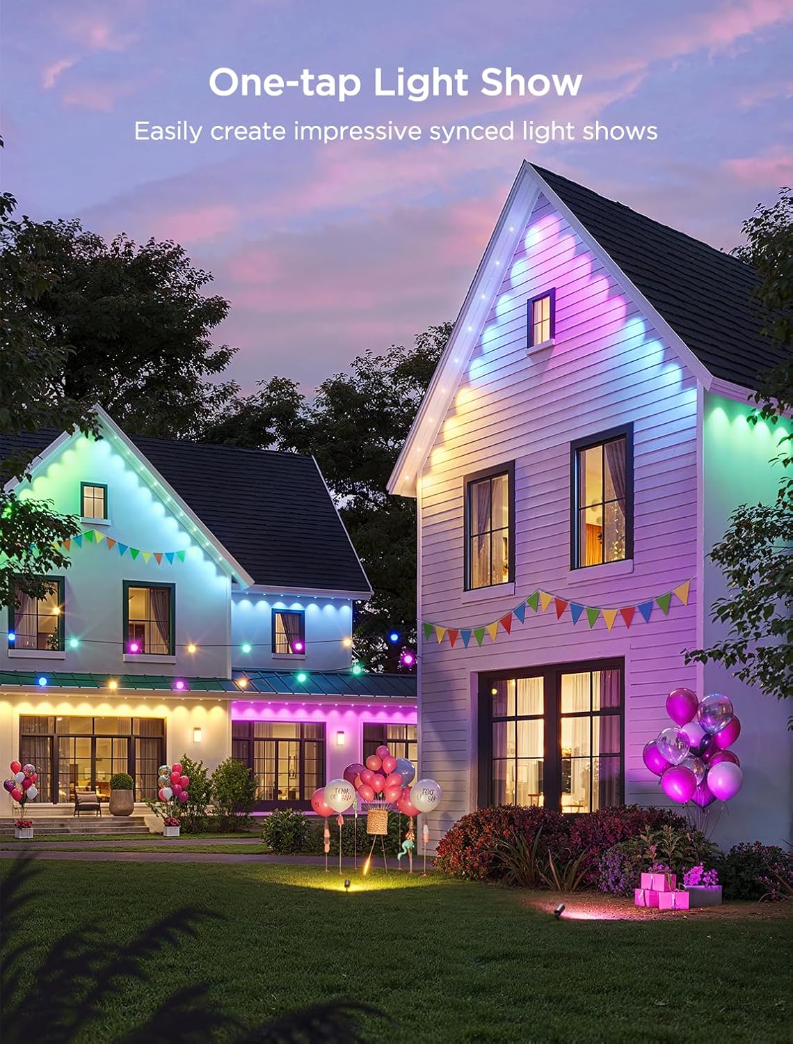 Detalle 2 de Govee Permanent Outdoor Lights 2, 150ft RGBIC