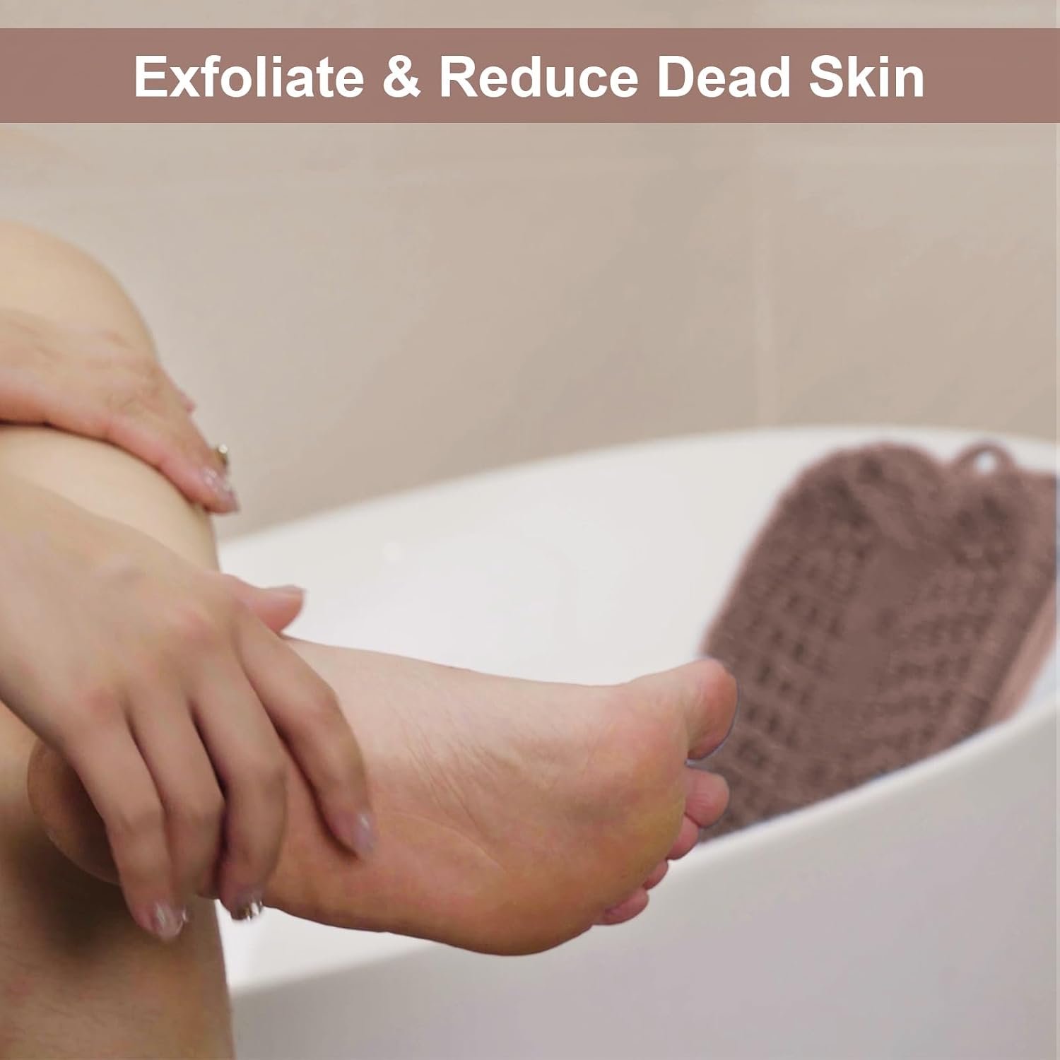 Thumbnail 3 de BESKAR XL Large Foot Scrubber Mat for Shower – Non-Slip Foot Cleaning & Massage
