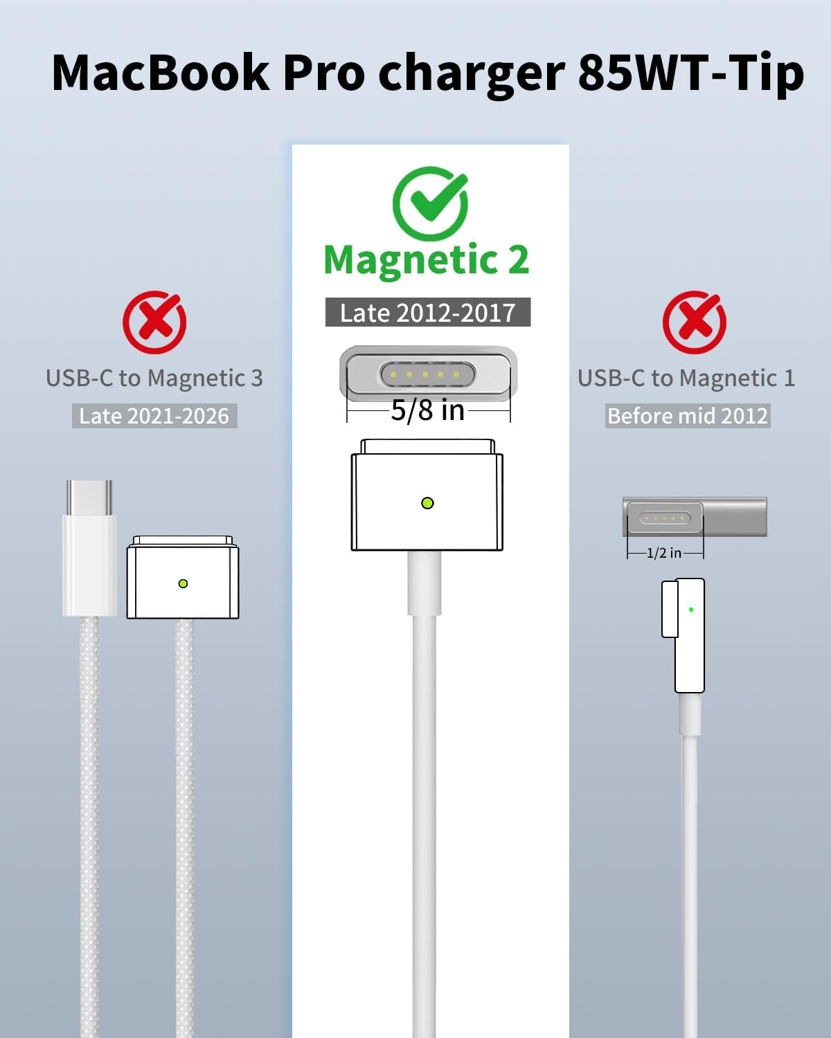 Thumbnail 4 de 85W 2T‑Tip Power Adapter 20V 4.25A